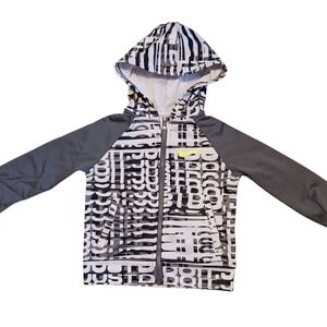 Nike Boys Size 2T Therma Dri fit hoodie zip Smoke Gray Little boys hoodie